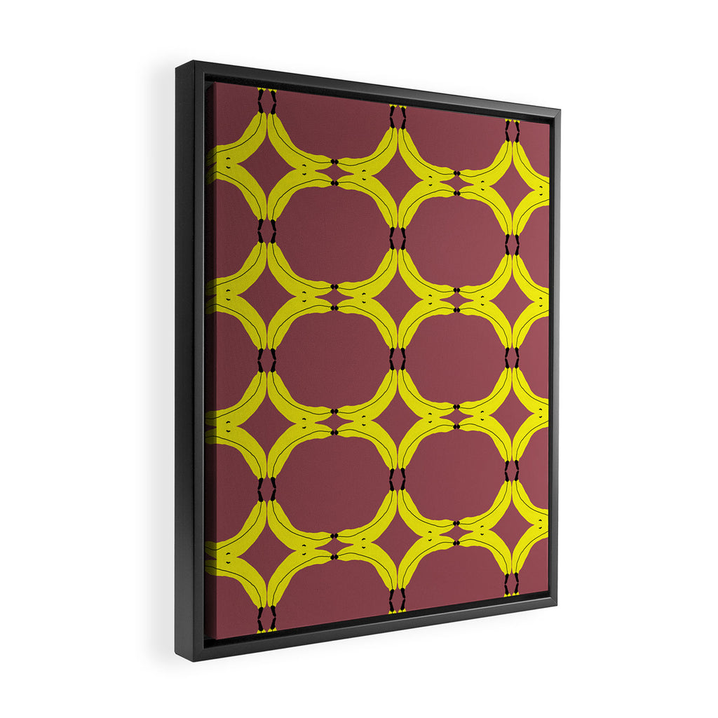 Banana Ritual Framed Canvas Print Gallery Image 2