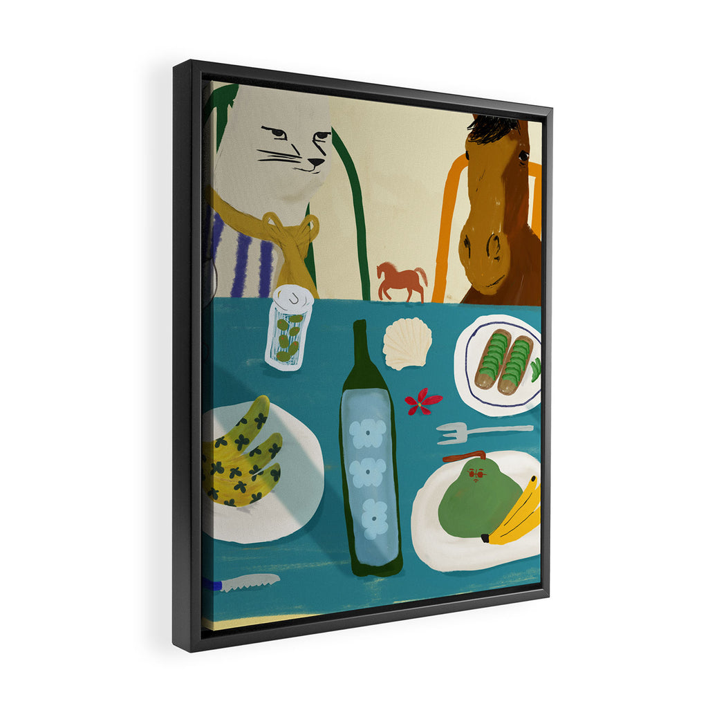 Barcelona Framed Canvas Print Gallery Image 2