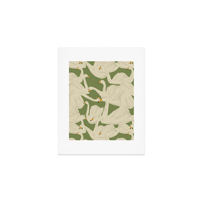 Flight of Swans Art Print Gallery Image 1