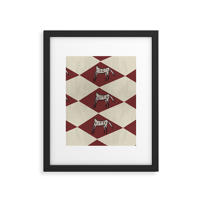 Life's Better With A Kitty Framed Art Print Gallery Image 1