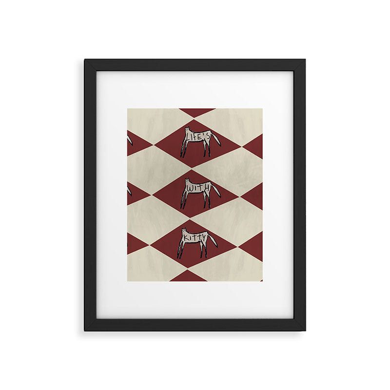 Life's Better With A Kitty Framed Art Print Gallery Image 5