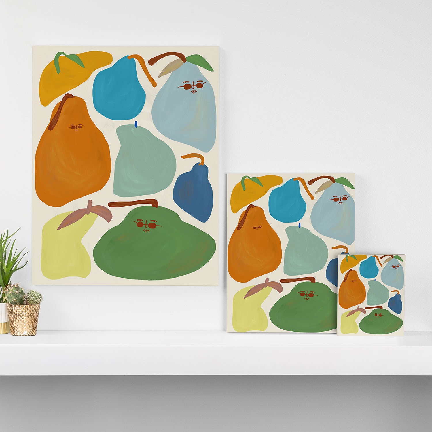 Red Hot Chili Pears Canvas Print Gallery Image 3