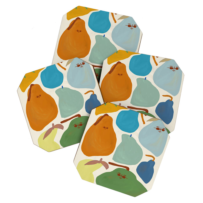 Red Hot Chili Pears Coaster Gallery Image 1