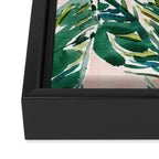 BIG FEELINGS Banana Leaf Tropical Framed Canvas Print Gallery Image 3