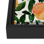 GEORGIA PEACHES Watercolor Peach Print Framed Canvas Print Gallery Image 3