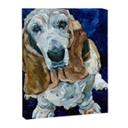 Basset Hound Nebula Stickers Dog Portrait Canvas Print Gallery Image 8