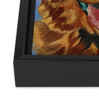 Coper the Golden Retriever Dog Portrait Framed Canvas Print Gallery Image 3