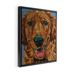 Coper the Golden Retriever Dog Portrait Framed Canvas Print Gallery Image 2