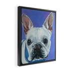 French Bulldog Oil Painting Portrait Framed Canvas Print Gallery Image 2