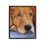 Golden Retriever Dog Portrait Framed Canvas Print Gallery Image 8