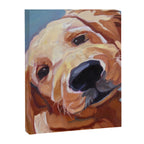 Golden Retriever Puppy Original Oil Painting Canvas Print Gallery Image 8