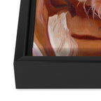 Golden Retriever Puppy Original Oil Painting Framed Canvas Print Gallery Image 3