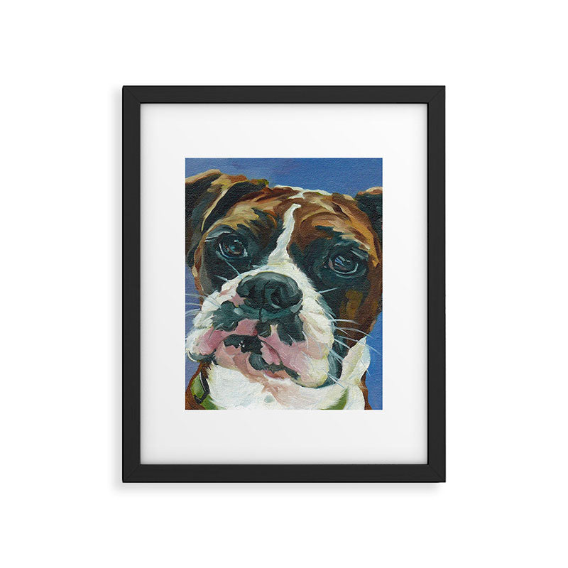 Khloe the Boxer Dog Fine Art Portrait Framed Art Print Gallery Image 6