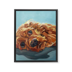 Newton the Lounging Cocker Spaniel Framed Canvas Print Gallery Image 8