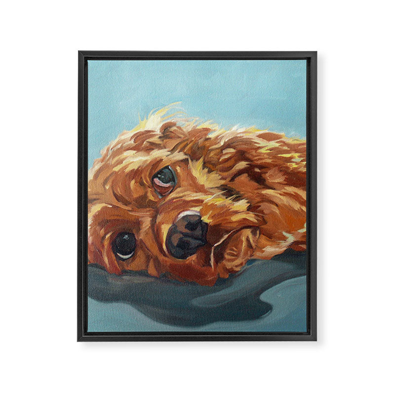 Newton the Lounging Cocker Spaniel Framed Canvas Print Gallery Image 8