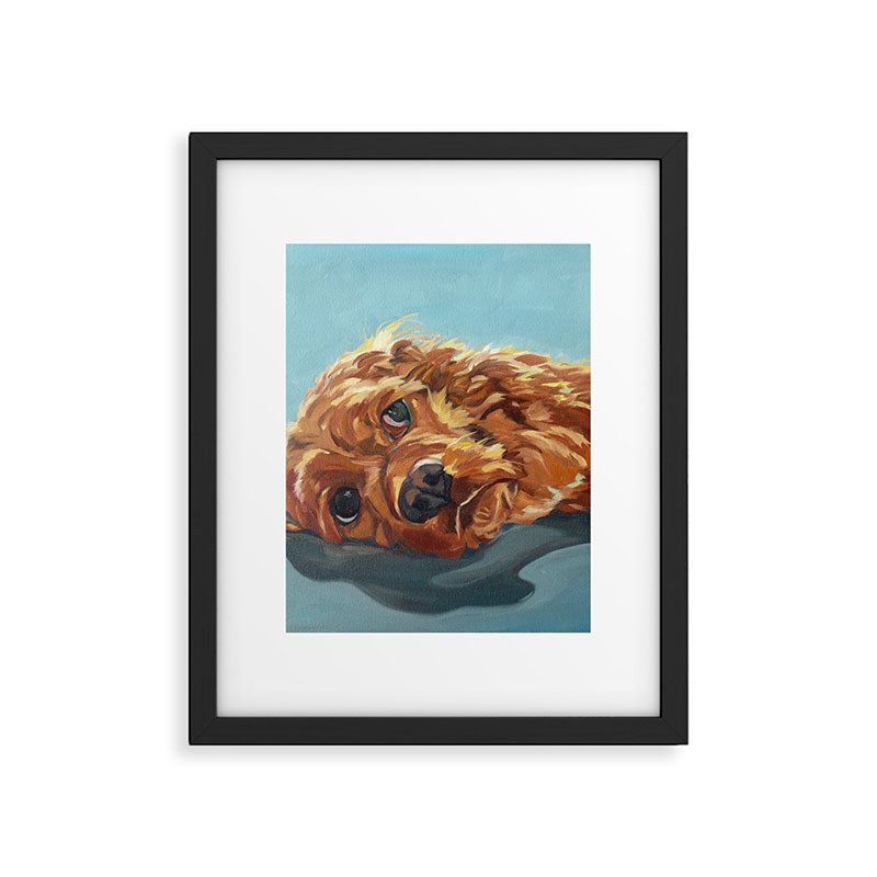 Newton the Lounging Cocker Spaniel Framed Art Print Gallery Image 6