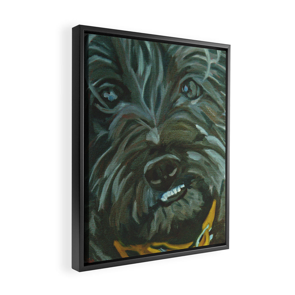 Otis the Wonder Dog Framed Canvas Print Gallery Image 2
