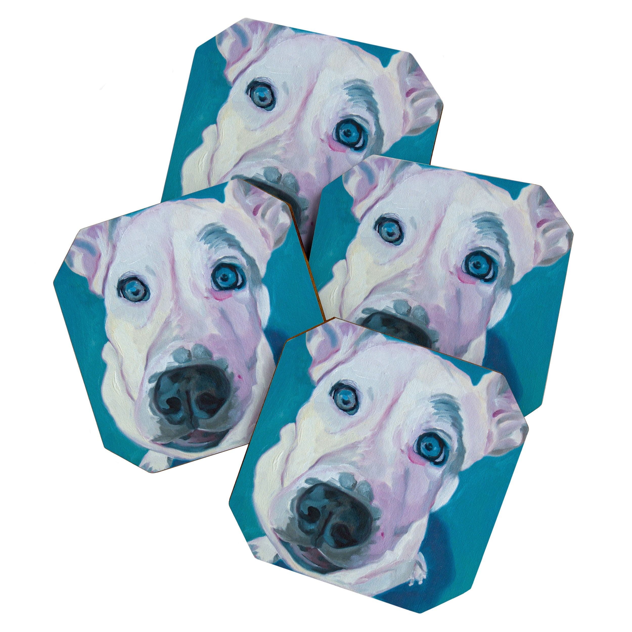 Patches o'Houlihan Dog Portrait Coaster Gallery Image 1