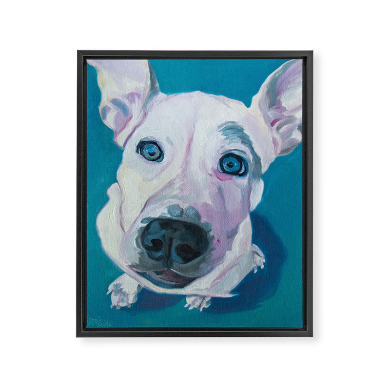 Patches o'Houlihan Dog Portrait Framed Canvas Print Gallery Image 8