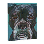 Sable the Black Boxer Dog Canvas Print Gallery Image 8