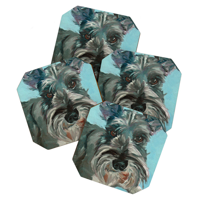 Schnauzer Dog Portrait Coaster Gallery Image 1