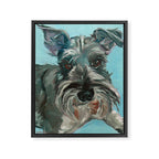 Schnauzer Dog Portrait Framed Canvas Print Gallery Image 6