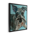 Schnauzer Dog Portrait Framed Canvas Print Gallery Image 2