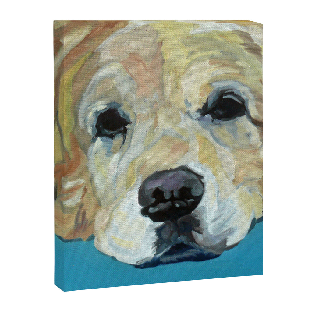 Shiner the Golden Retriever Portrait Canvas Print Gallery Image 8