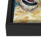 Stanley the Goldendoodle Dog Portrait Framed Canvas Print Gallery Image 3