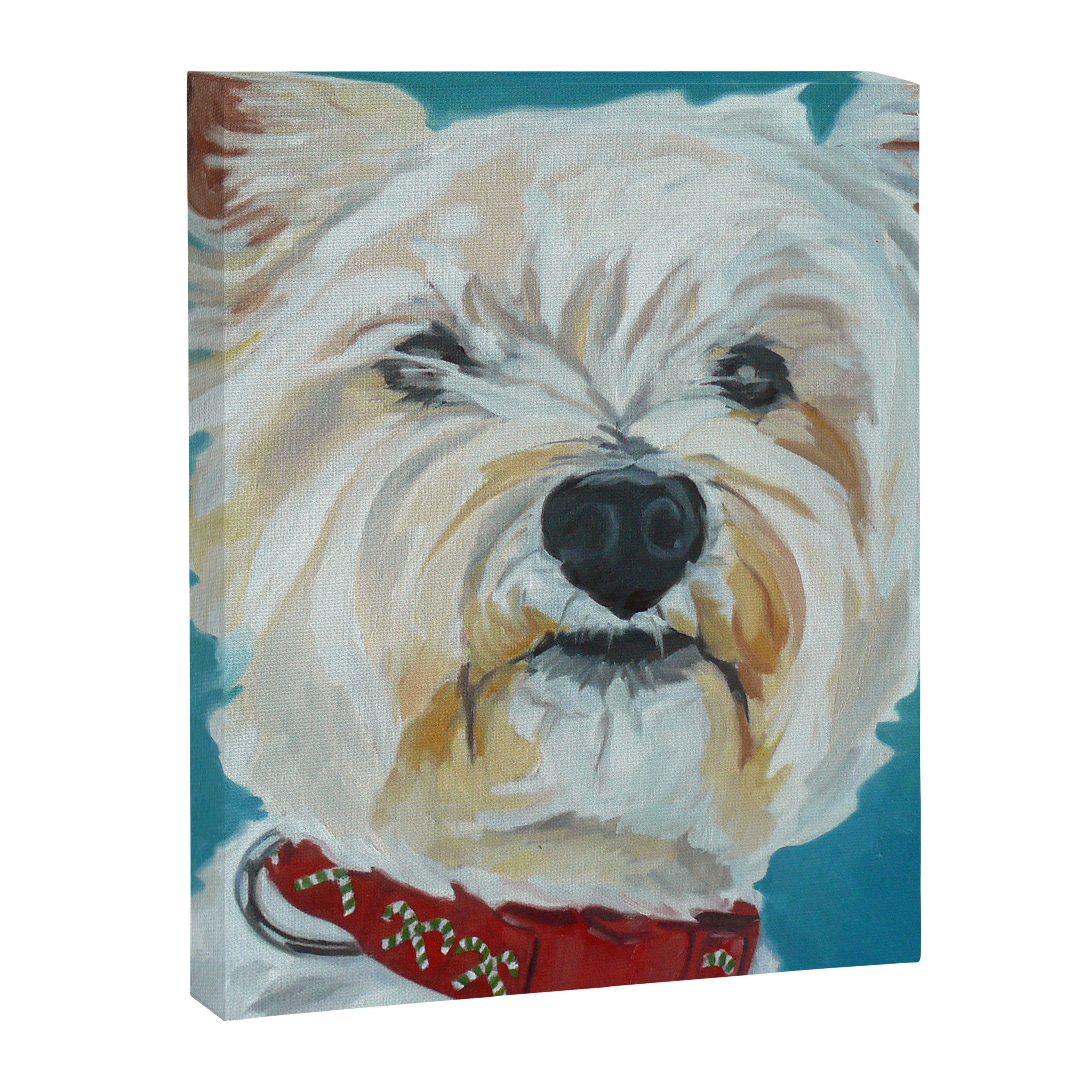 West Highland White Terrier Dog Portrait Canvas Print Gallery Image 8