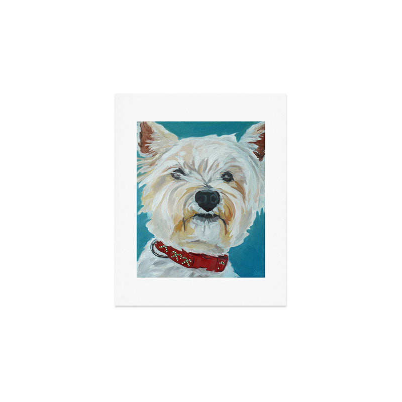 West Highland White Terrier Dog Portrait Art Print Gallery Image 1