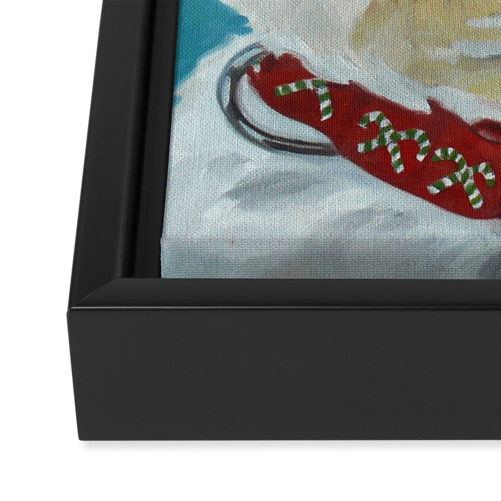 West Highland White Terrier Dog Portrait Framed Canvas Print Gallery Image 3