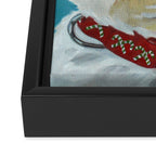 West Highland White Terrier Dog Portrait Framed Canvas Print Gallery Image 3