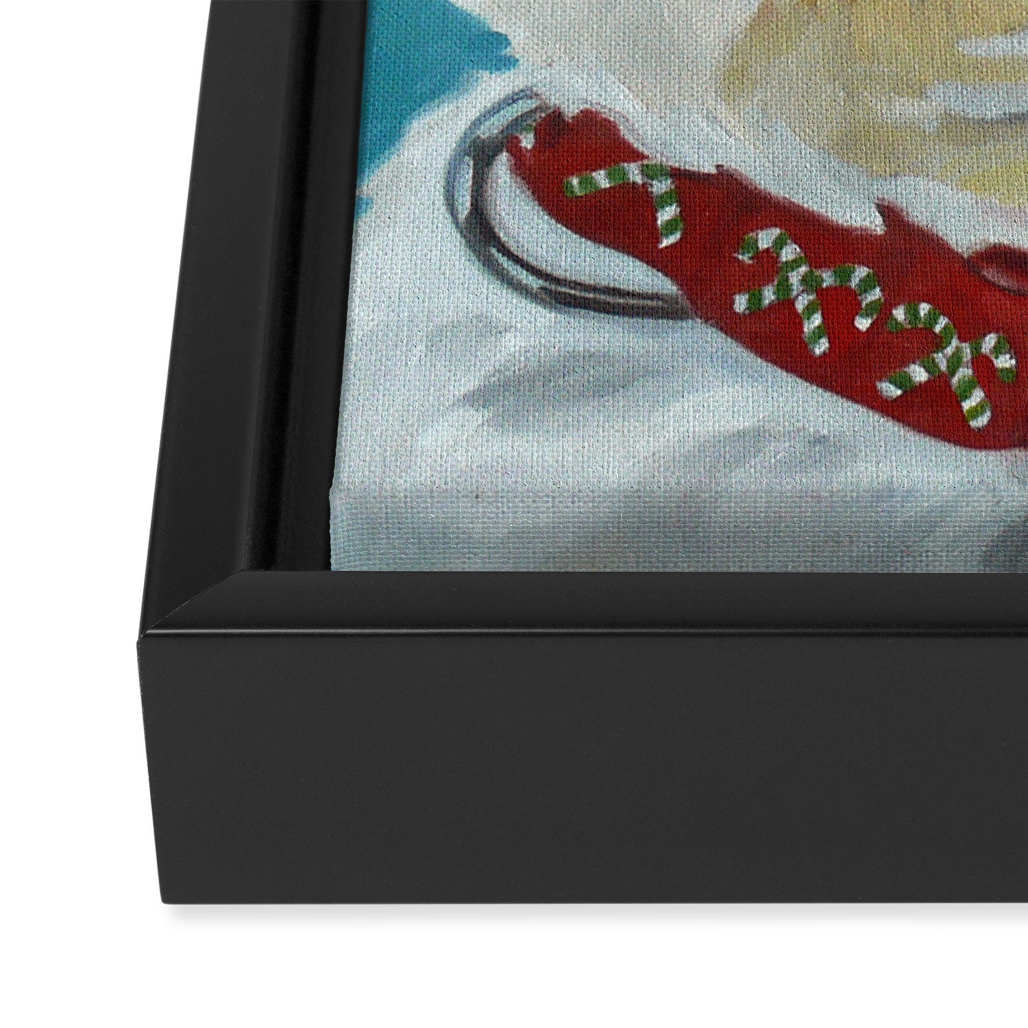 West Highland White Terrier Dog Portrait Framed Canvas Print Gallery Image 3