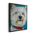 West Highland White Terrier Dog Portrait Framed Canvas Print Gallery Image 2