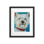 West Highland White Terrier Dog Portrait Framed Art Print Gallery Image 6