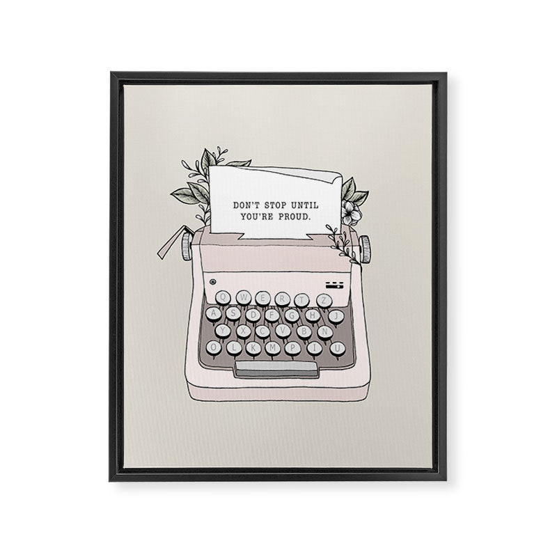 Don't Stop Framed Canvas Print Gallery Image 8