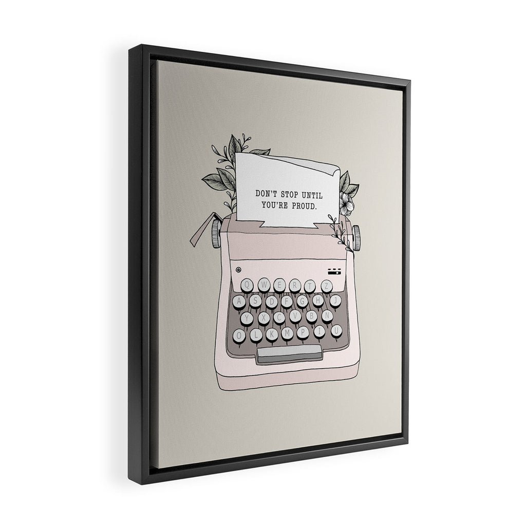 Don't Stop Framed Canvas Print Gallery Image 2