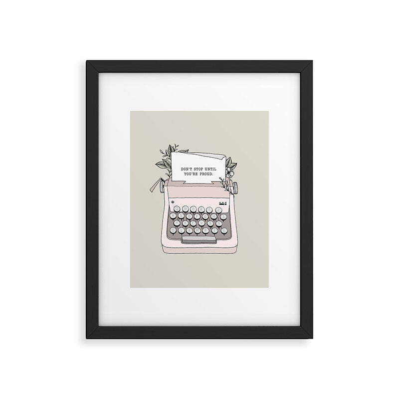 Don't Stop Framed Art Print Gallery Image 4