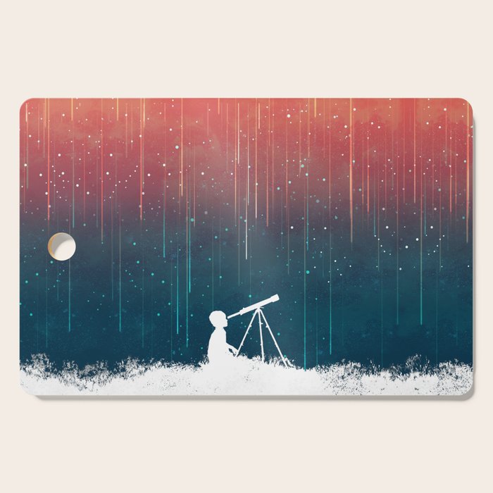 Meteor Rain (light version) Cutting Board Gallery Image 1