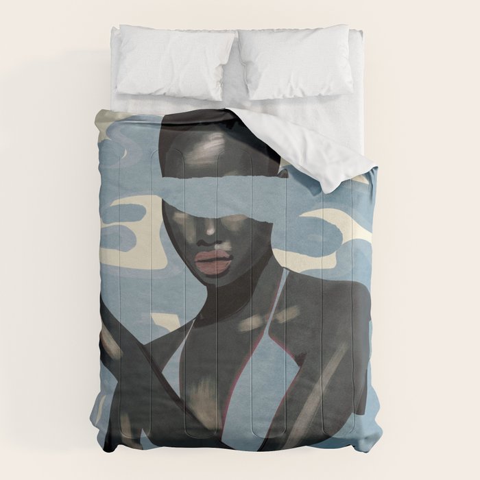 Girl Portrait 26 Comforter Gallery Image 1