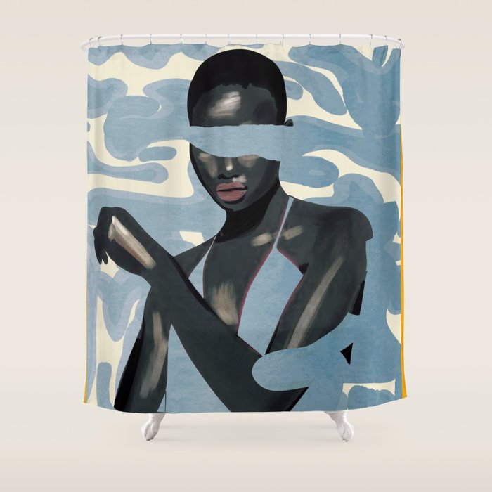 Girl Portrait 26 Shower Curtain Gallery Image 1