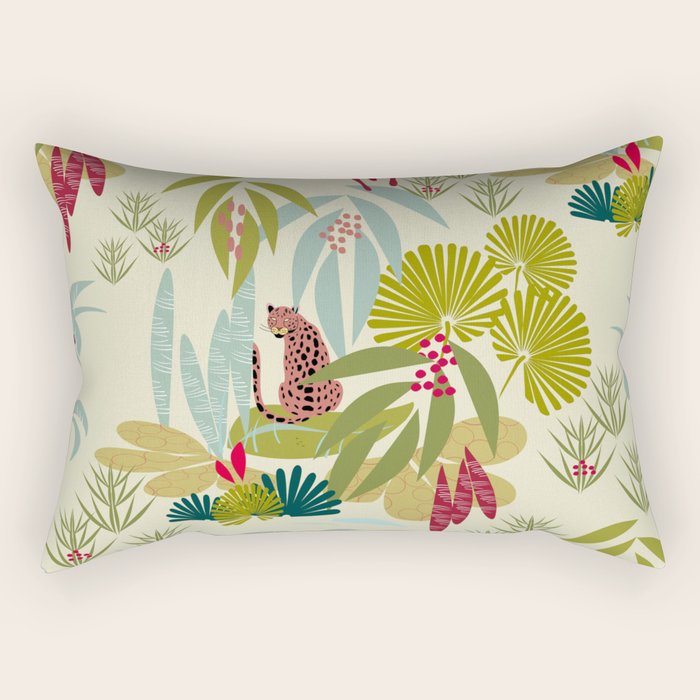 Savanna Leopard Rectangular Pillow Gallery Image 1