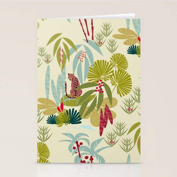 Savanna Leopard Stationery Card Gallery Image 2