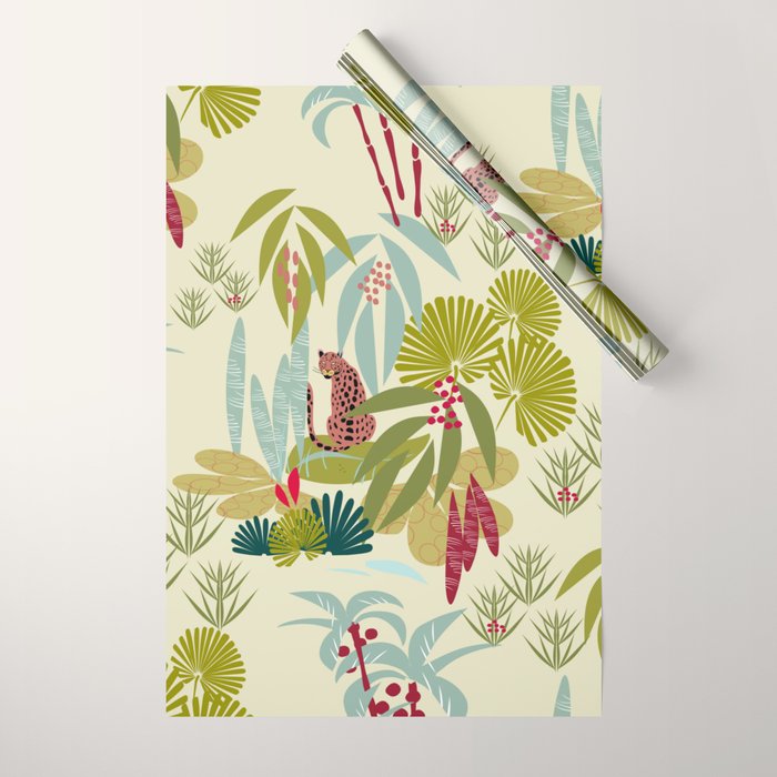 Savanna Leopard Wrapping Paper Gallery Image 1