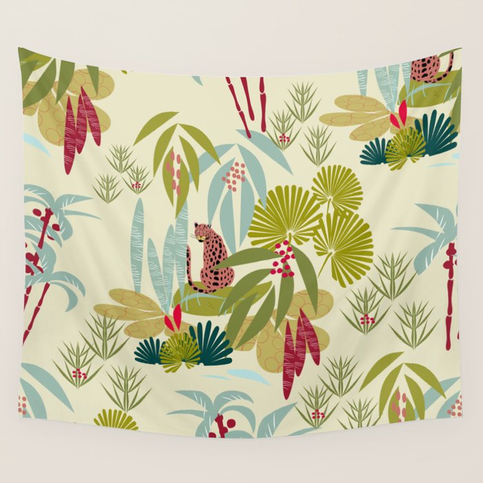 Savanna Leopard Wall Tapestry Gallery Image 1