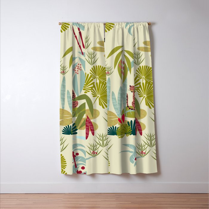 Savanna Leopard Window Curtain Gallery Image 3