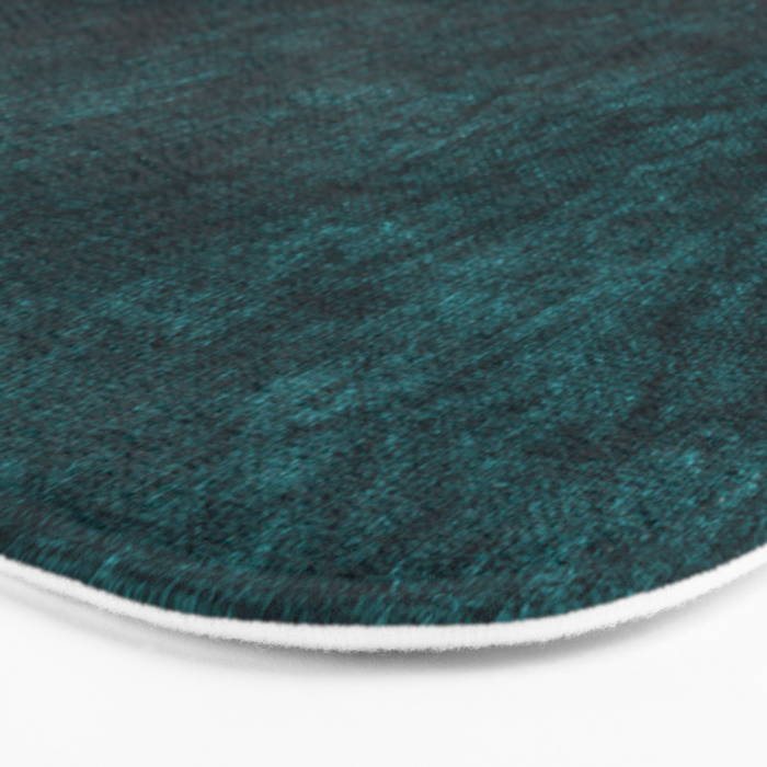 Teal Velvet Bath Mat Gallery Image 3