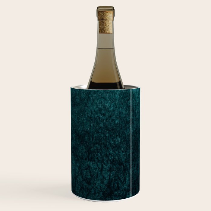 Teal Velvet Wine Chiller Gallery Image 3