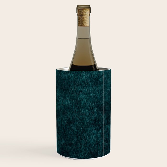 Teal Velvet Wine Chiller Gallery Image 1